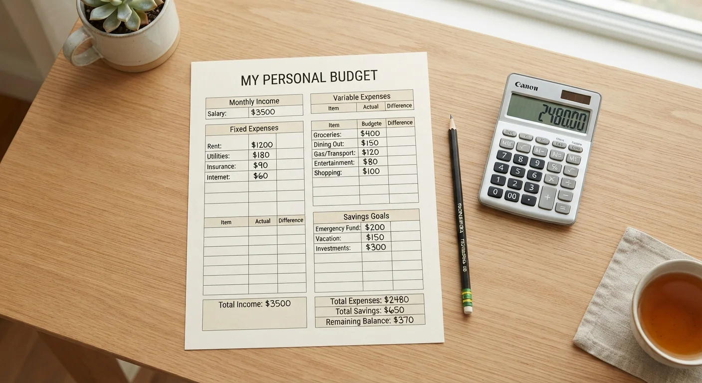 The Anatomy of a Personal Budget: Key Terms and What They Mean